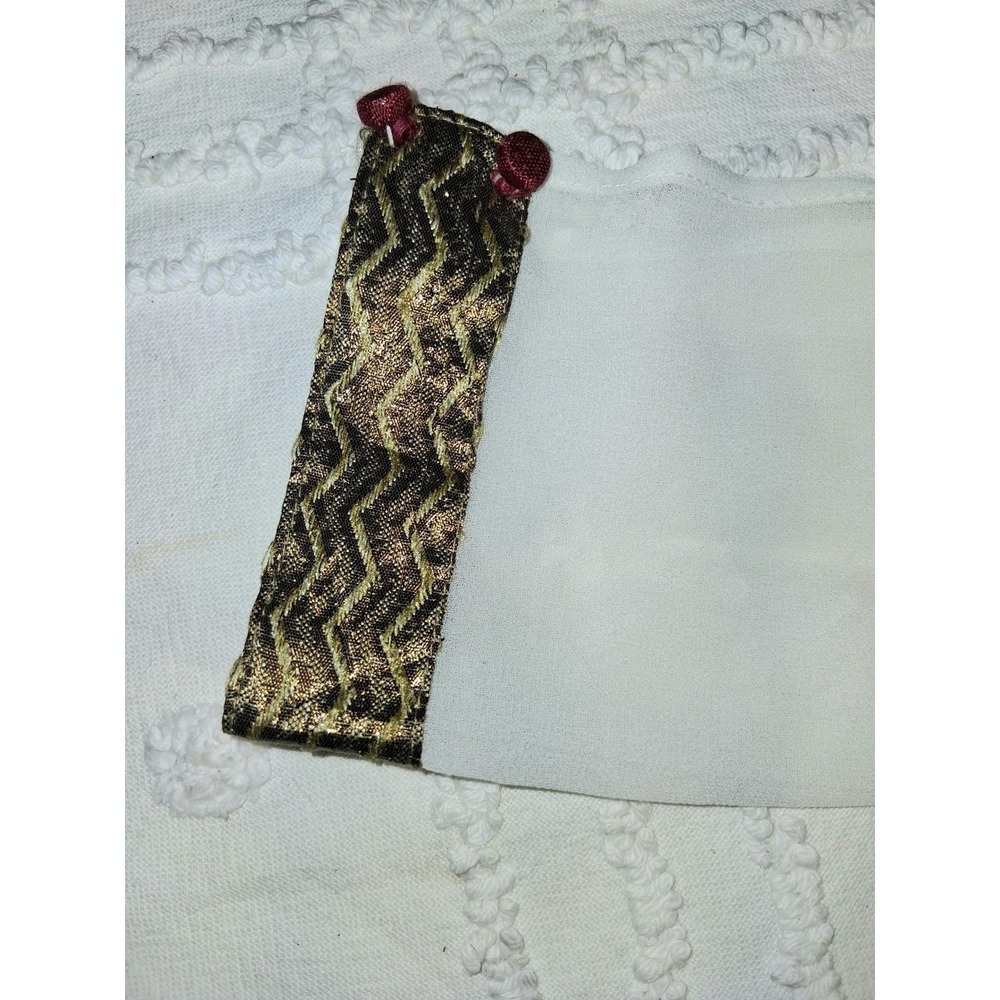 VNTG Bohemian Women's Size 38 Ivory Embroidered  Maxi Dress Prairie Cottagecore - Picture 8 of 14